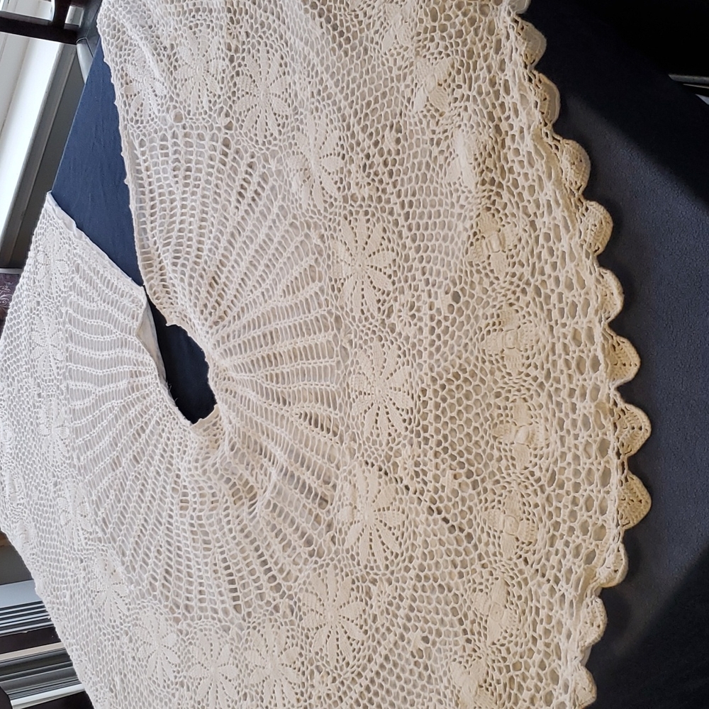 ***VINTAGE ***Crochete Christmas tree skirt
